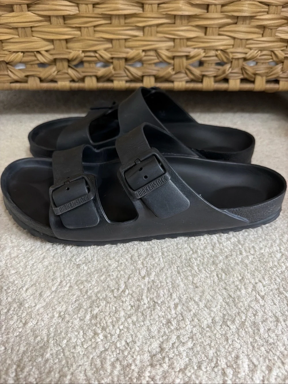 Birkenstock Arizona Eva Slip On Sandals Black Unisex Adult Size EUR 43 Rubber